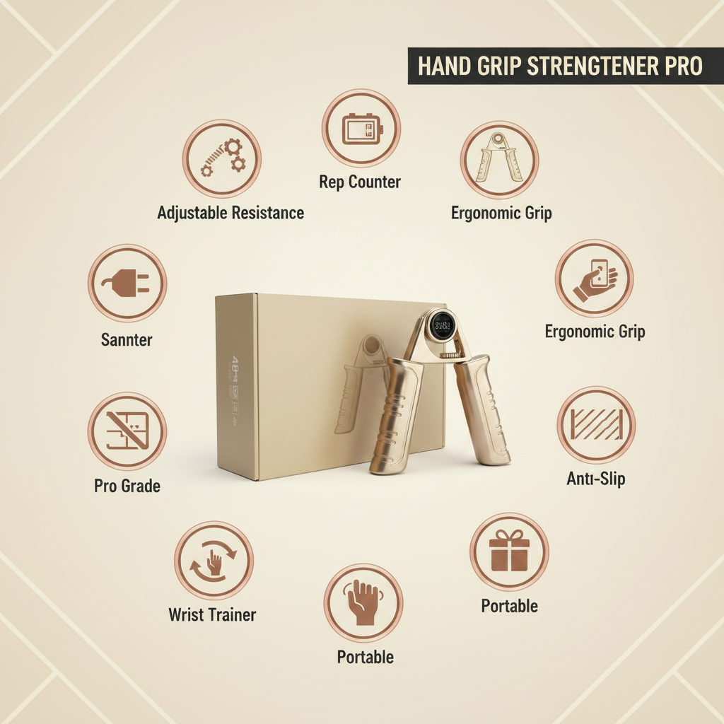 Hand Grip Strengthener Infographic