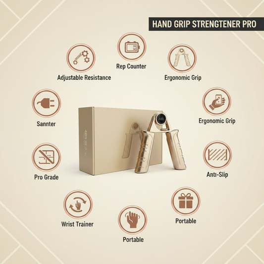 Hand Grip Strengthener Infographic